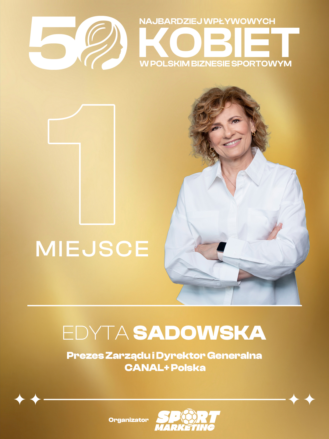 Grafika rankingowa —  50 Najbardziej Wpływowych Kobiet w Polskim Biznesie Sportowym
