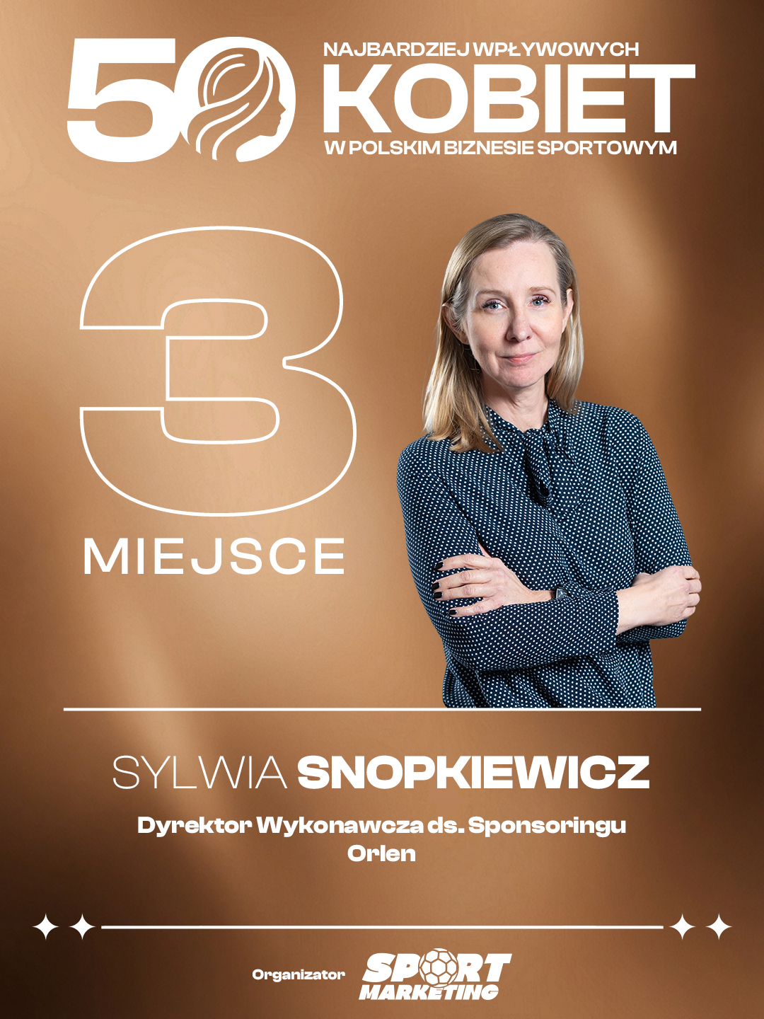 Grafika rankingowa —  50 Najbardziej Wpływowych Kobiet w Polskim Biznesie Sportowym
