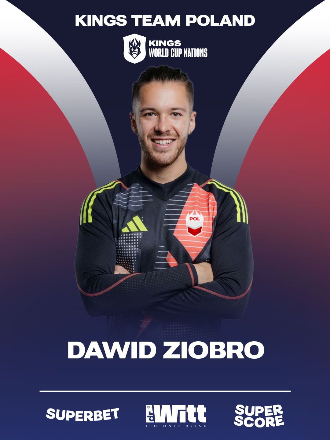Kings League - Team Poland - Ai sesja zdjęciowa - Dawid Ziobro "Zioberro"
